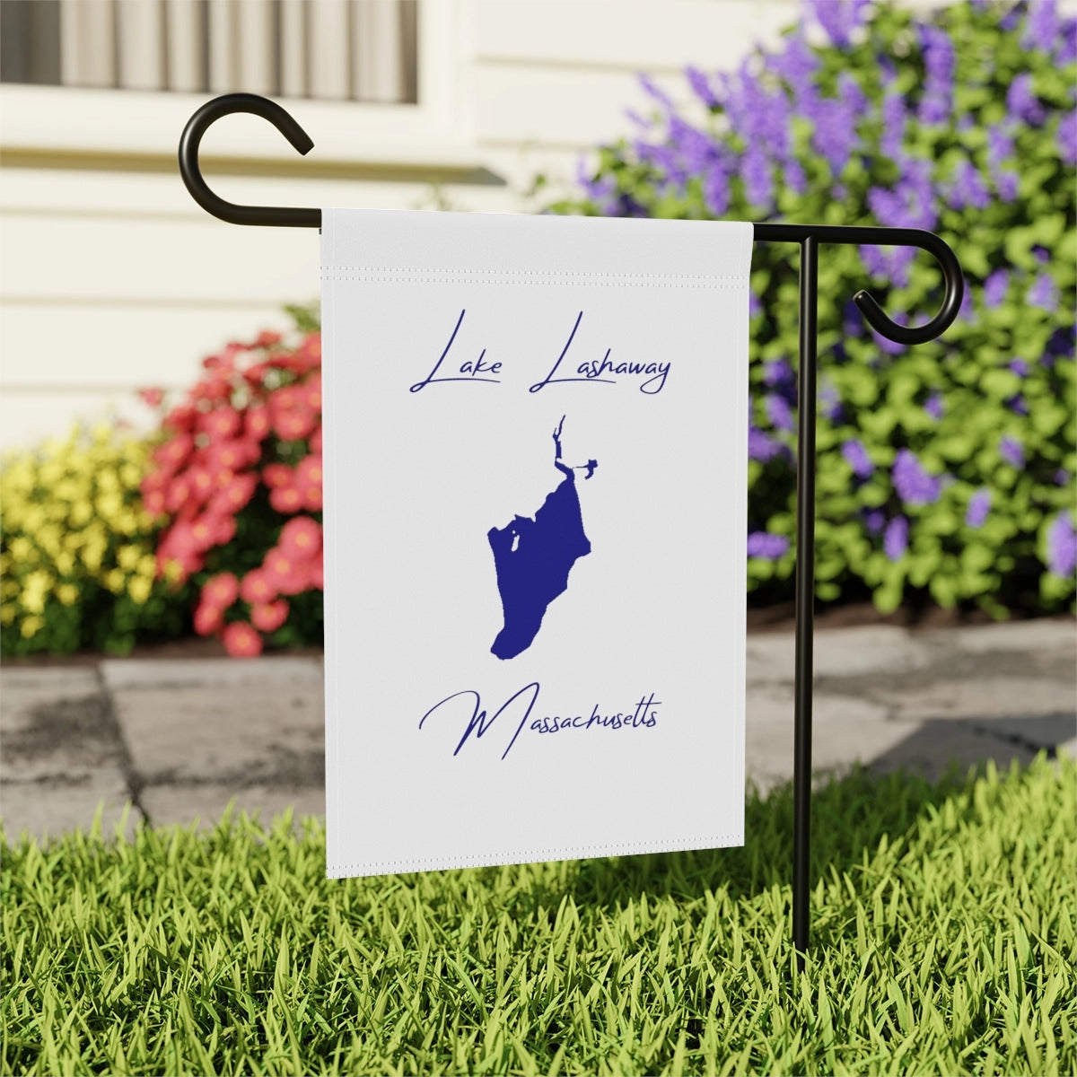 Massachusetts  Lake  Lashaway  Garden  Banner  other  position  view  from  context-2  12''  x  18''.webp