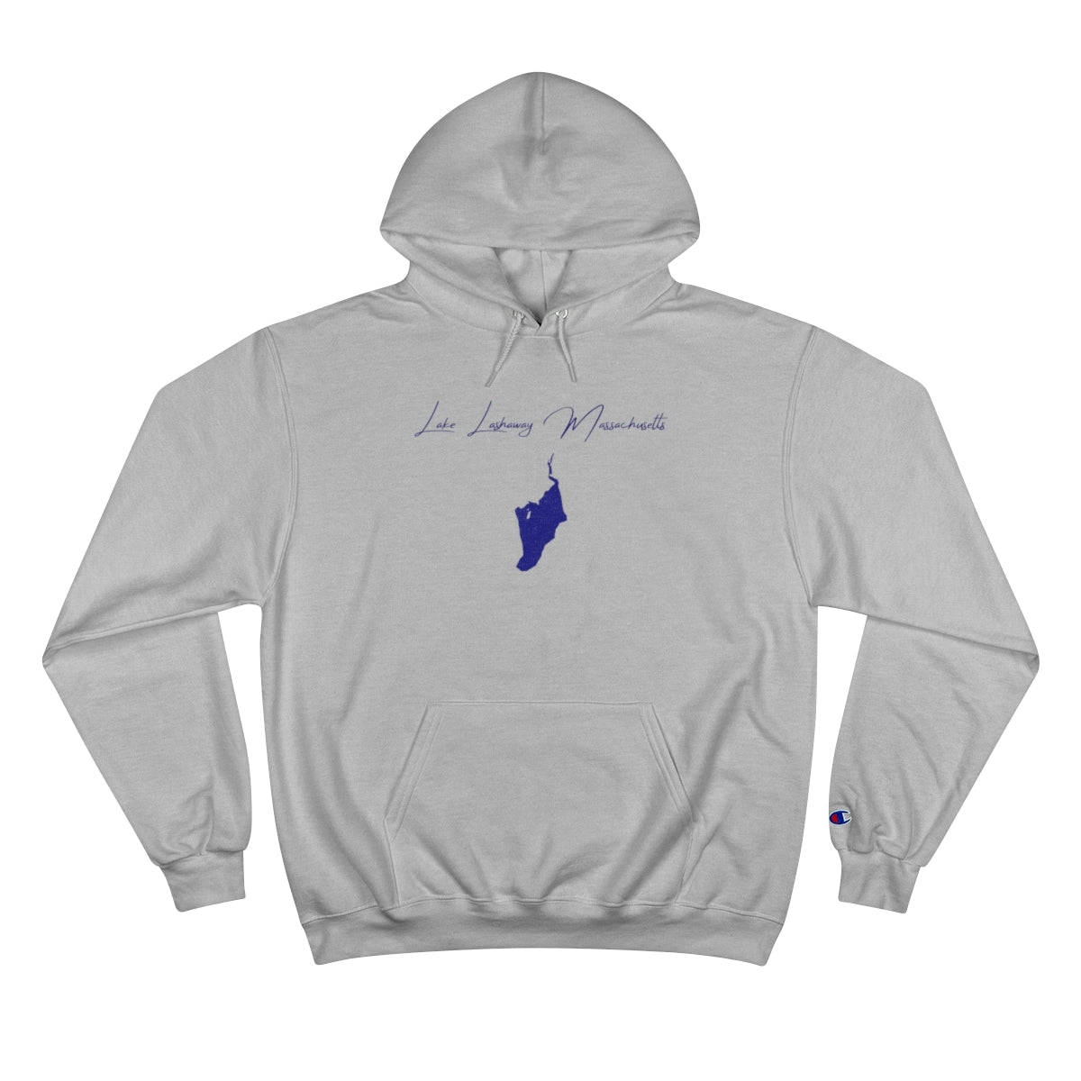 Massachusetts  Lake  Lashaway  Hoodie  front  position  view  from  front  light  steel.webp