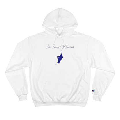 Massachusetts  Lake  Lashaway  Hoodie  front  position  view  from  front  white.webp