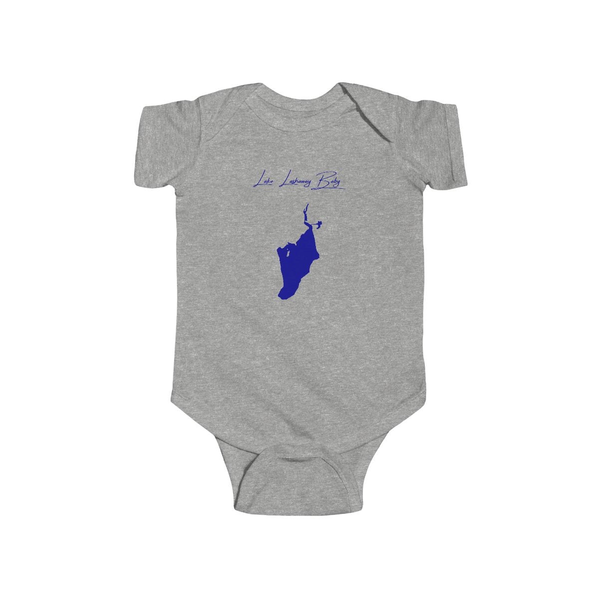 Massachusetts  Lake  Lashaway  Onesie  front  position  view  from  front  heather.webp