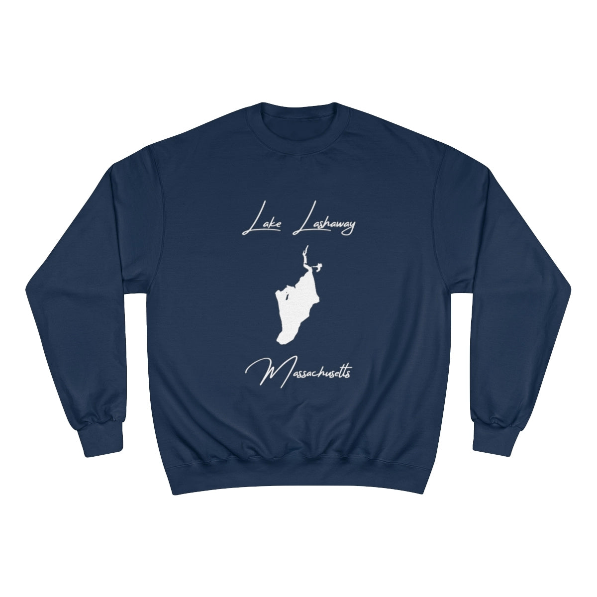 Massachusetts  Lake  Lashaway  Sweatshirt  front  position  view  from  front  navy.webp