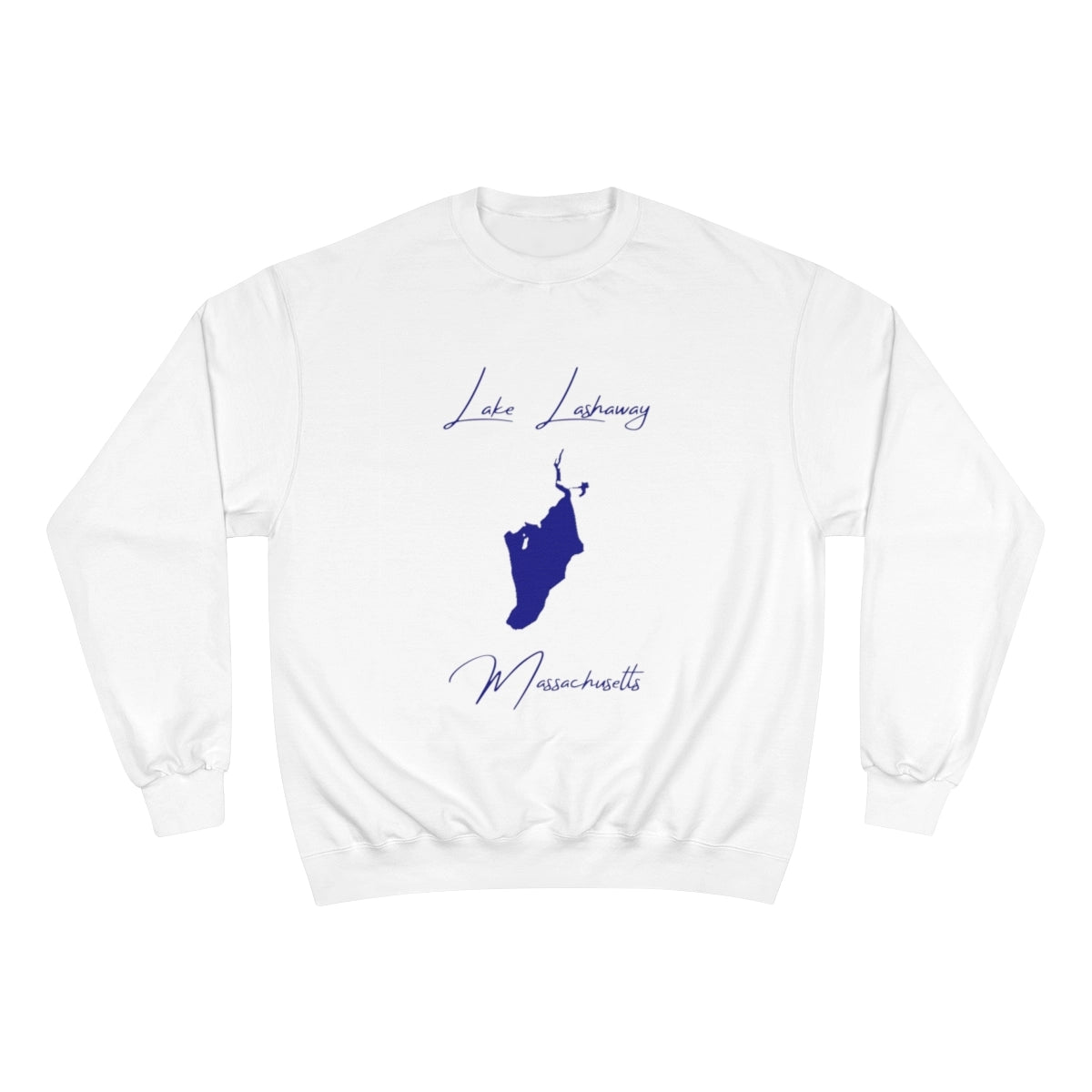 Massachusetts  Lake  Lashaway  Sweatshirt  front  position  view  from  front  white.webp