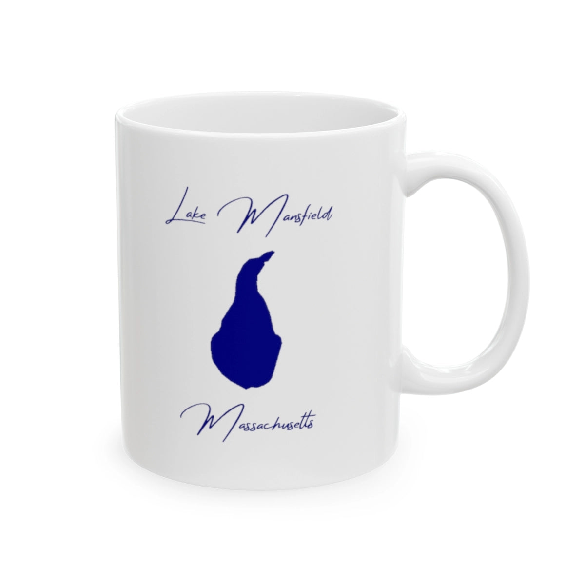 Massachusetts  Lake  Mansfield  Ceramic  Mug  other  position  view  from  right  11oz.webp