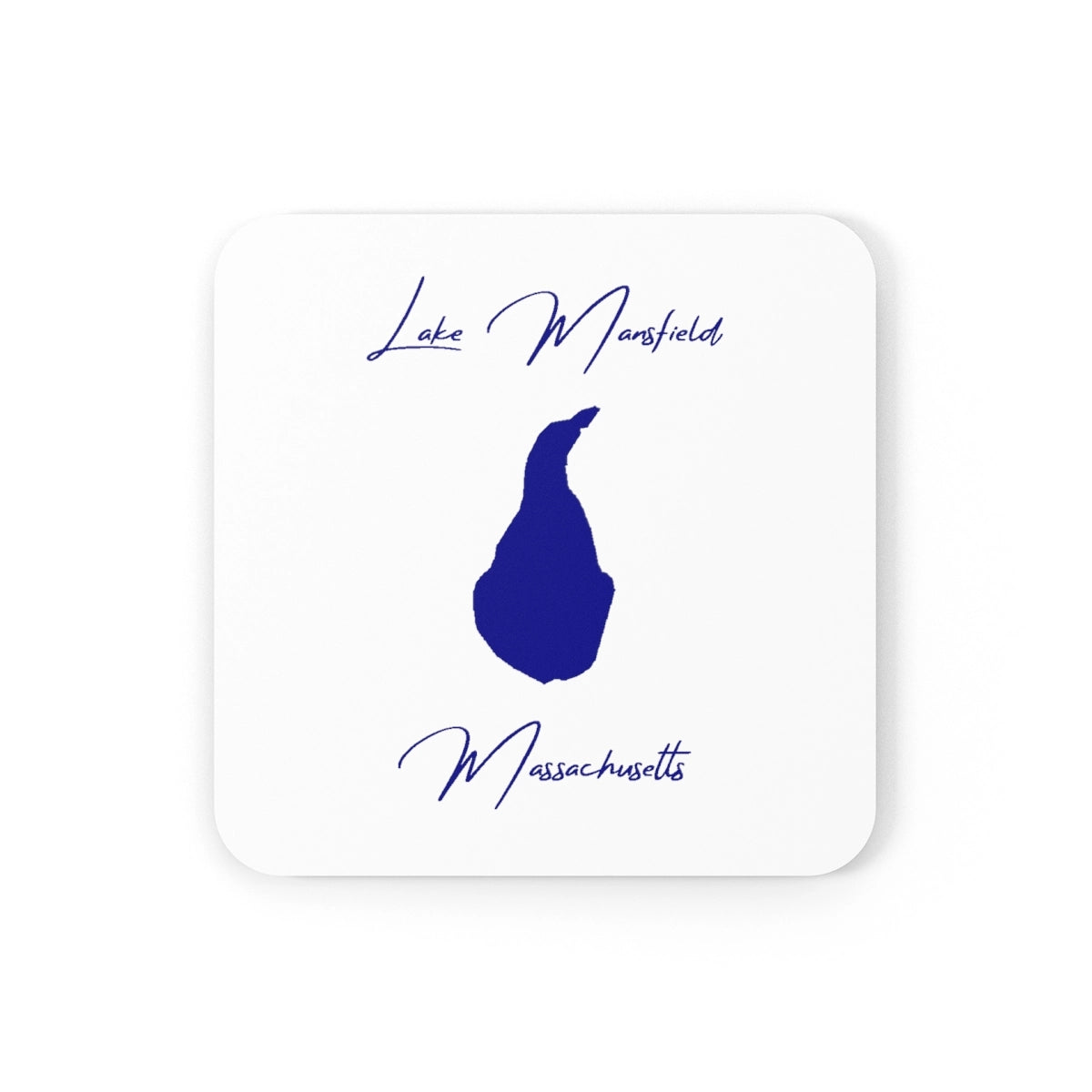 Massachusetts  Lake  Mansfield  Coaster  Set  front  position  view  from  front  3.75  x  3.75.webp