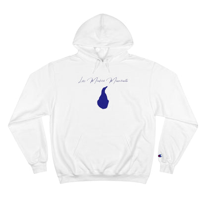 Massachusetts  Lake  Mansfield  Hoodie  front  position  view  from  front  white.webp