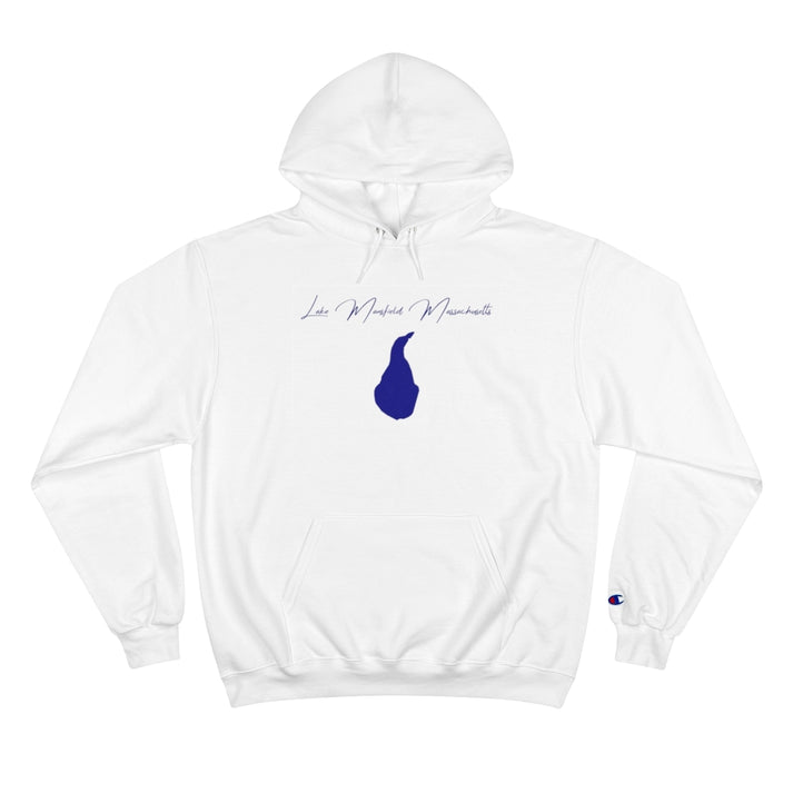Massachusetts  Lake  Mansfield  Hoodie  front  position  view  from  front  white.webp