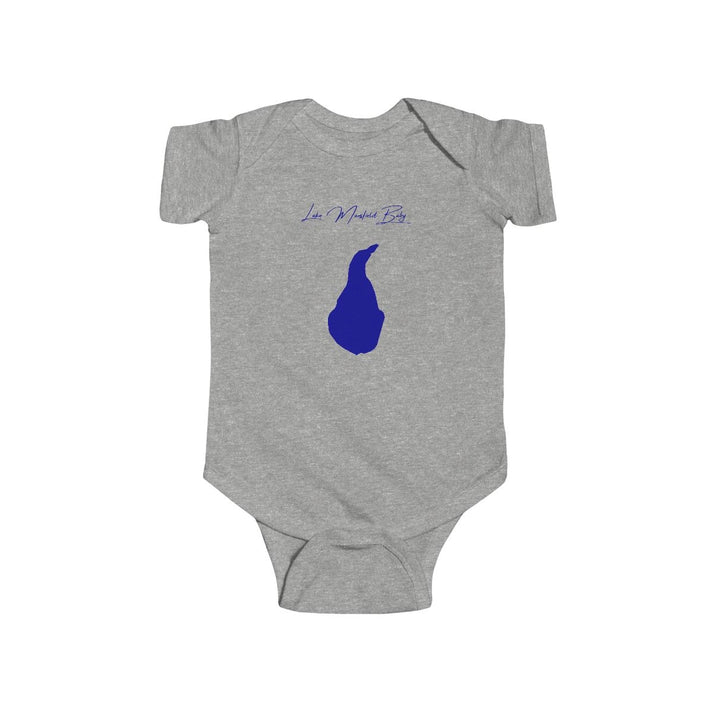 Massachusetts  Lake  Mansfield  Onesie  front  position  view  from  front  heather.webp