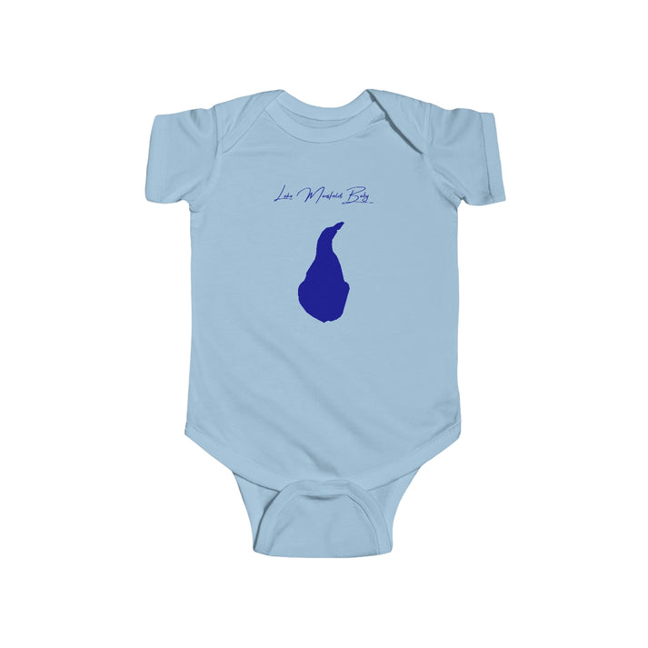 Massachusetts  Lake  Mansfield  Onesie  front  position  view  from  front  light  blue.webp