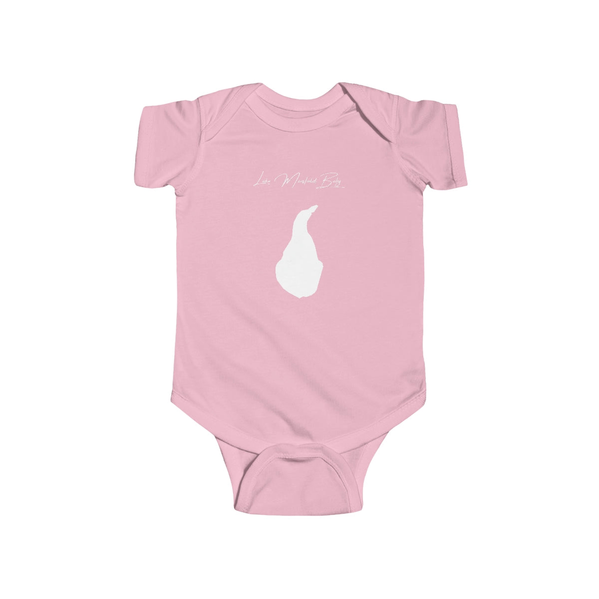Massachusetts  Lake  Mansfield  Onesie  front  position  view  from  front  pink.webp
