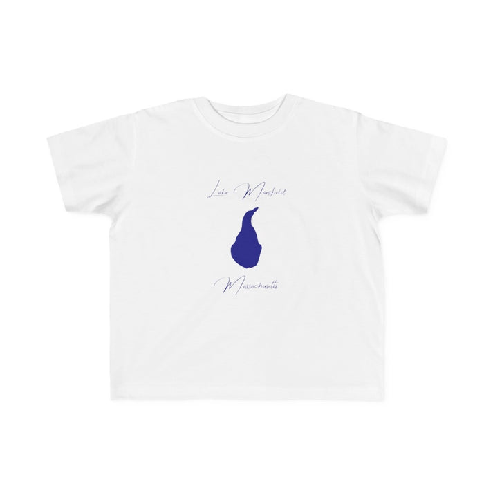 Massachusetts  Lake  Mansfield  Toddler  T-shirt  front  position  view  from  front  white.webp