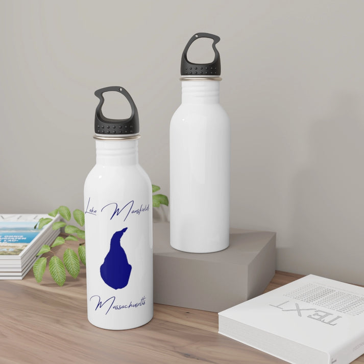 Massachusetts  Lake  Mansfield  Water  bottle  other  position  view  from  context-2  white.webp