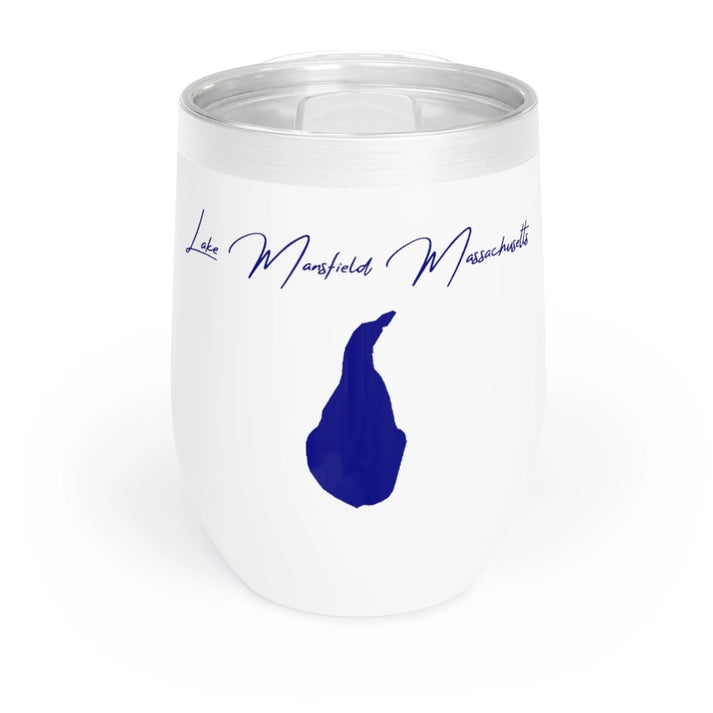 Massachusetts  Lake  Mansfield  Wine  Tumbler  front  position  view  from  front  white.webp