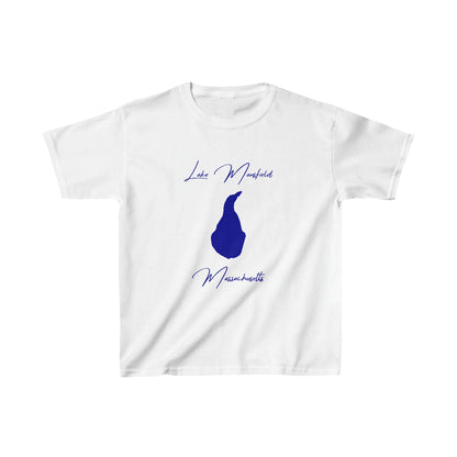 Massachusetts  Lake  Mansfield  Youth  T-shirt  front  position  view  from  front  white.webp