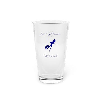 Massachusetts  Lake  Monomonac  16oz  Pint  Glass  front  position  view  from  front  16oz.webp