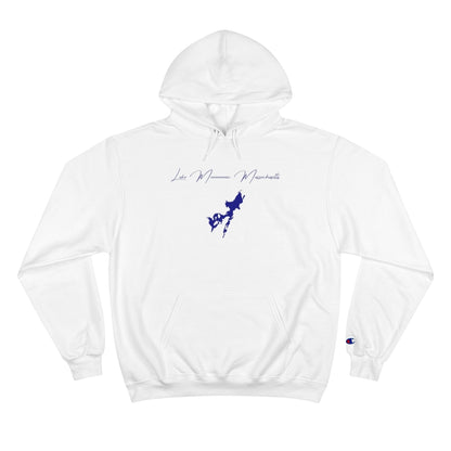 Massachusetts  Lake  Monomonac  Hoodie  front  position  view  from  front  white.webp