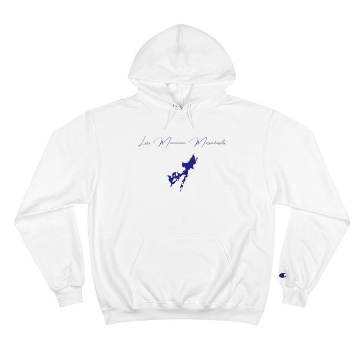 Massachusetts  Lake  Monomonac  Hoodie  front  position  view  from  front  white.webp