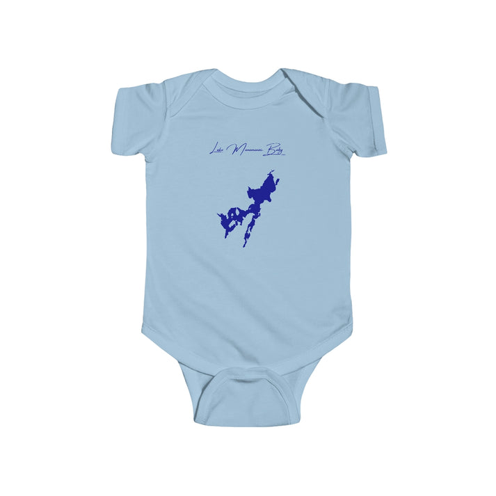 Massachusetts  Lake  Monomonac  Onesie  front  position  view  from  front  light  blue.webp