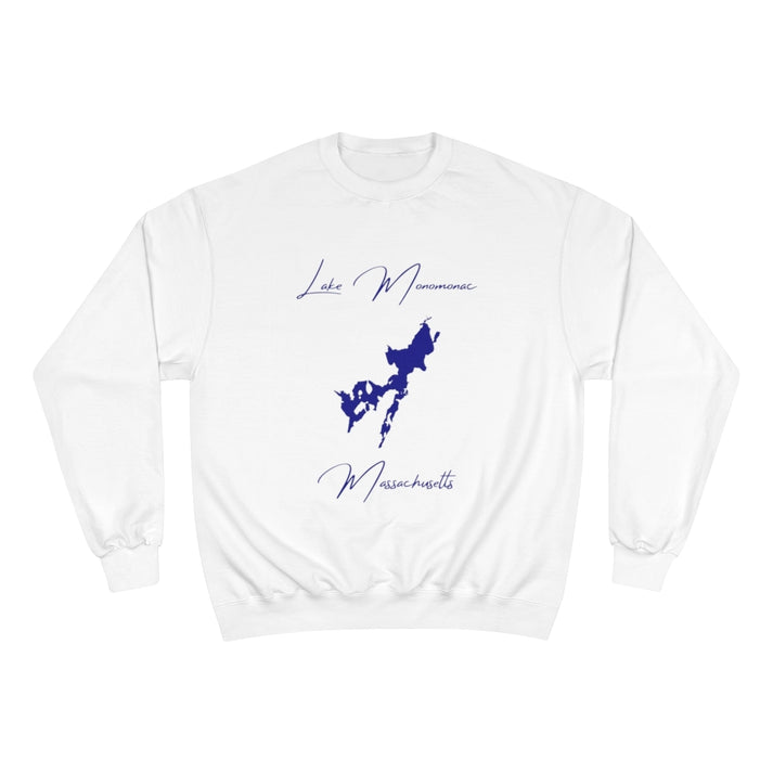 Massachusetts  Lake  Monomonac  Sweatshirt  front  position  view  from  front  white.webp
