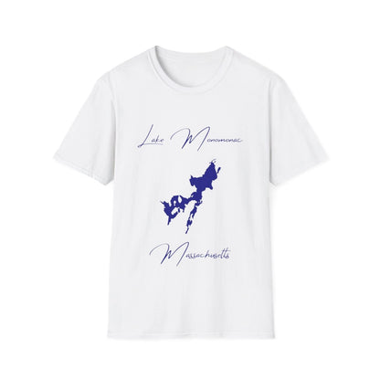 Massachusetts  Lake  Monomonac  T-shirt  front  position  view  from  front  white.webp