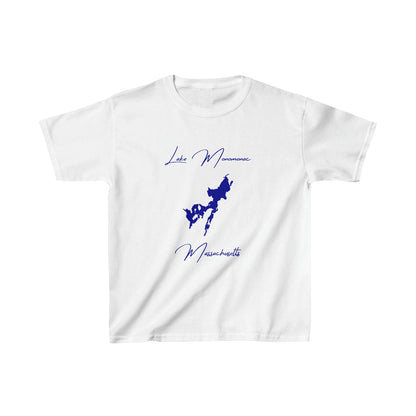 Massachusetts  Lake  Monomonac  Youth  T-shirt  front  position  view  from  front  white.webp