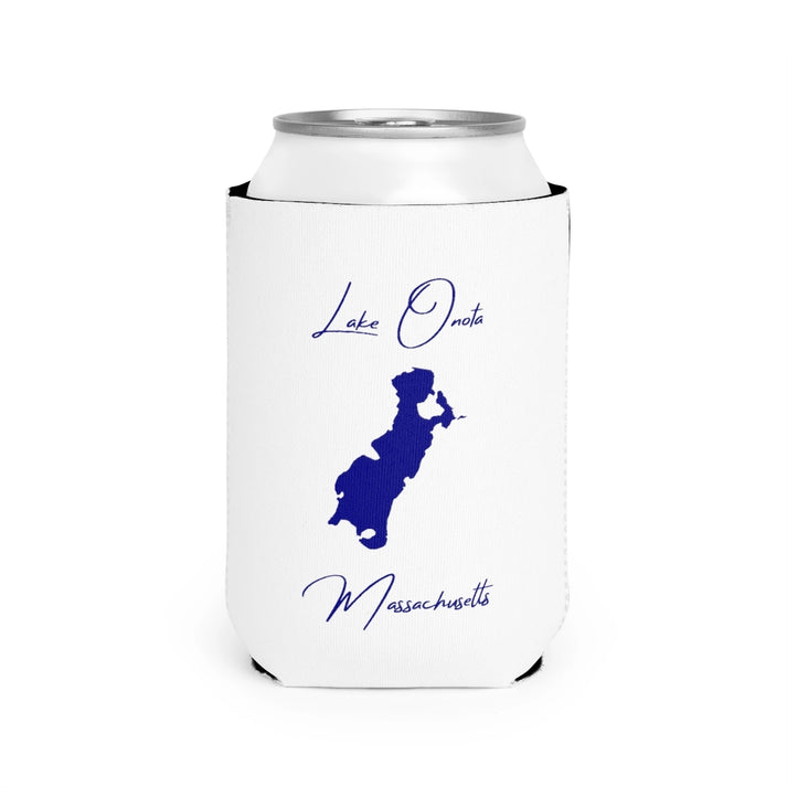 Massachusetts  Lake  Onota  Can  Koozie  front  position  view  from  front-2  white.webp