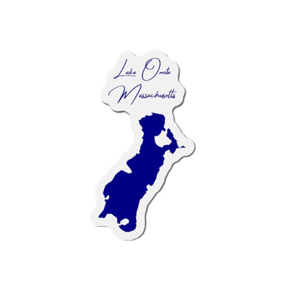 Massachusetts  Lake  Onota  Die  Cut  Magnet  front  position  view  from  front  4  x  4.webp