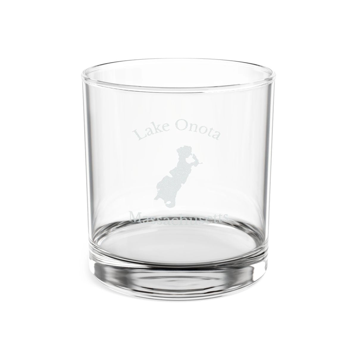 Massachusetts  Lake  Onota  Engraved  Whiskey  Glass  other  position  view  from  front  10.5oz.webp