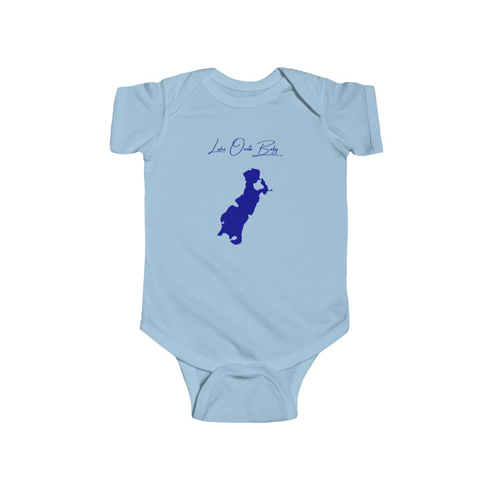 Massachusetts  Lake  Onota  Onesie  front  position  view  from  front  light  blue.webp