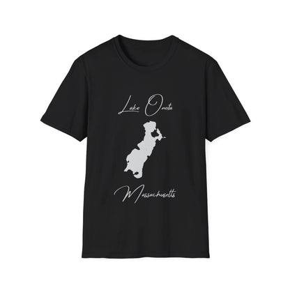 Massachusetts  Lake  Onota  T-shirt  front  position  view  from  front  black.webp