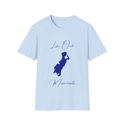 Massachusetts  Lake  Onota  T-shirt  front  position  view  from  front  light  blue.webp