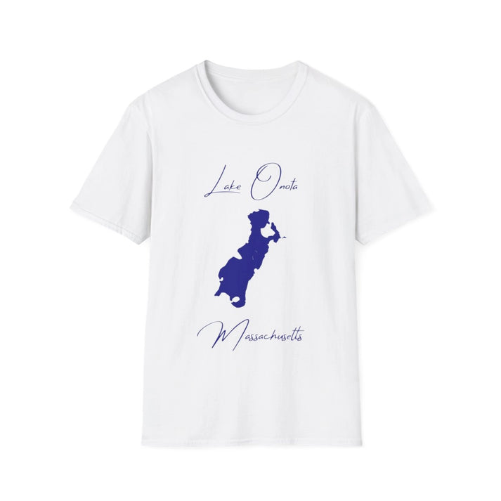 Massachusetts  Lake  Onota  T-shirt  front  position  view  from  front  white.webp