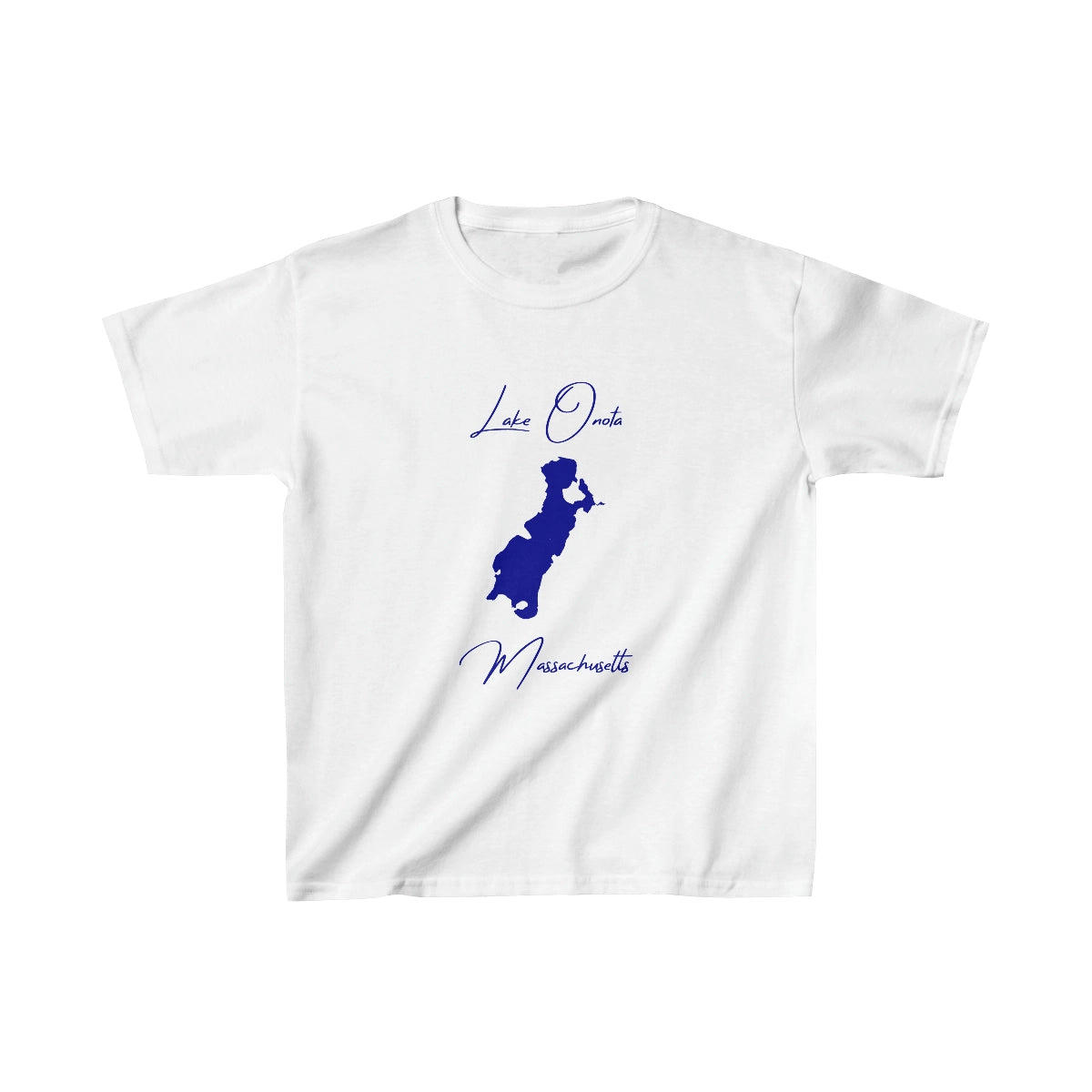 Massachusetts  Lake  Onota  Youth  T-shirt  front  position  view  from  front  white.webp