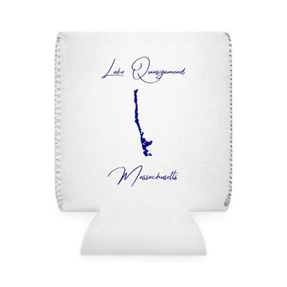 Massachusetts  Lake  Quinsigamond  Can  Koozie  front  position  view  from  front-1  white.webp