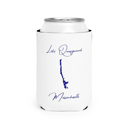 Massachusetts  Lake  Quinsigamond  Can  Koozie  front  position  view  from  front-2  white.webp