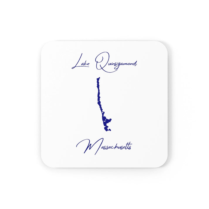 Massachusetts  Lake  Quinsigamond  Coaster  Set  front  position  view  from  front  3.75  x  3.75.webp