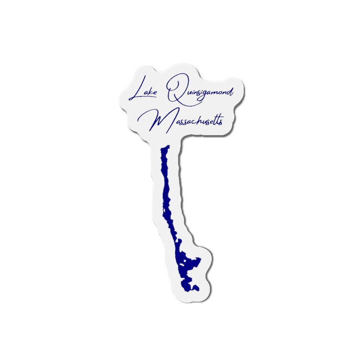 Massachusetts  Lake  Quinsigamond  Die  Cut  Magnet  front  position  view  from  front  4  x  4.webp