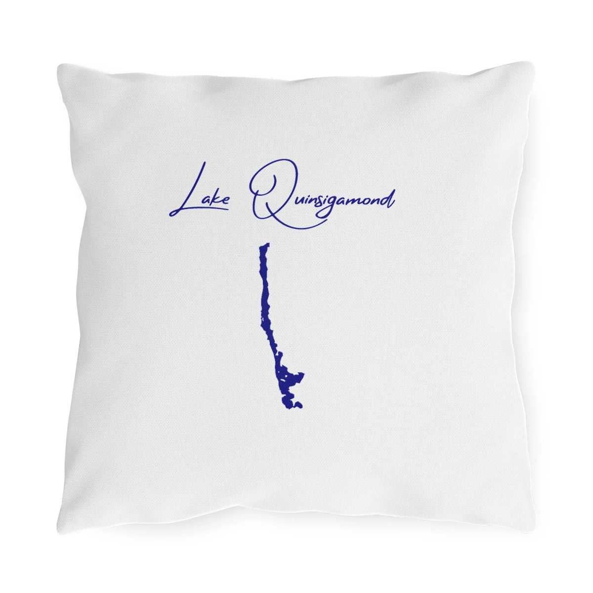 Massachusetts  Lake  Quinsigamond  Outdoor  Pillow  front  position  view  from  front  16  x  16.webp