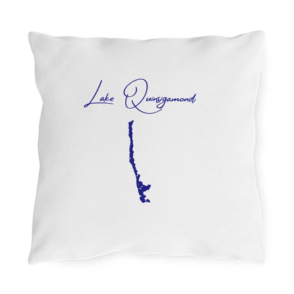 Massachusetts  Lake  Quinsigamond  Outdoor  Pillow  front  position  view  from  front  16  x  16.webp