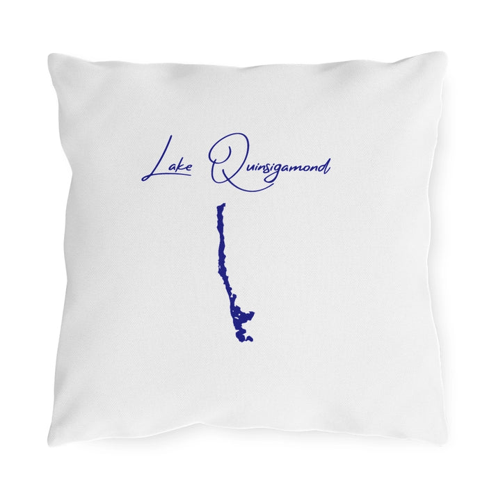 Massachusetts  Lake  Quinsigamond  Outdoor  Pillow  front  position  view  from  front  16  x  16.webp