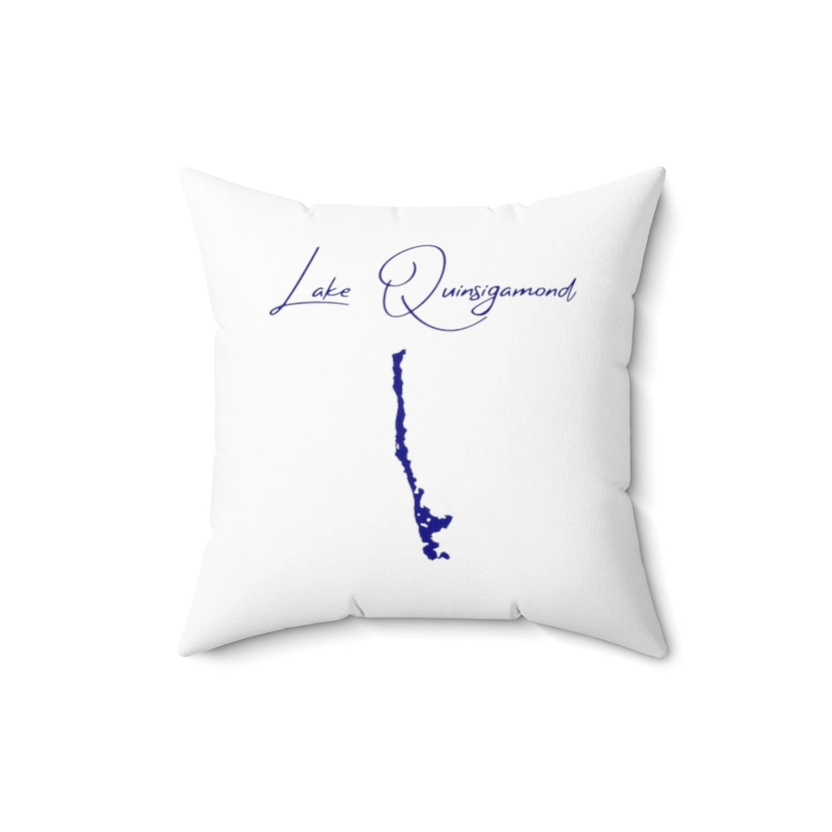Massachusetts  Lake  Quinsigamond  Pillow  front  position  view  from  front  16  x  16.webp