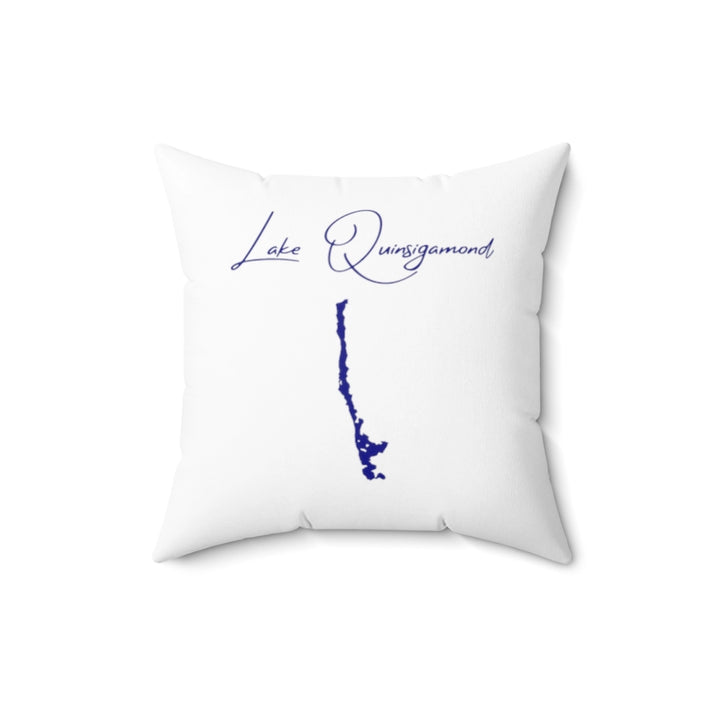 Massachusetts  Lake  Quinsigamond  Pillow  front  position  view  from  front  16  x  16.webp