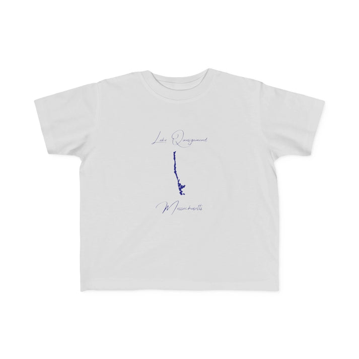 Massachusetts  Lake  Quinsigamond  Toddler  T-shirt  front  position  view  from  front  silver.webp