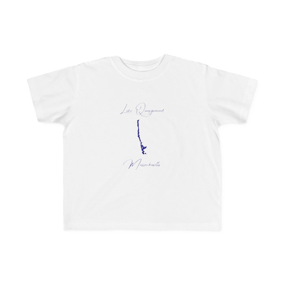 Massachusetts  Lake  Quinsigamond  Toddler  T-shirt  front  position  view  from  front  white.webp