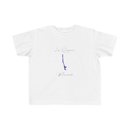 Massachusetts  Lake  Quinsigamond  Toddler  T-shirt  front  position  view  from  front  white.webp