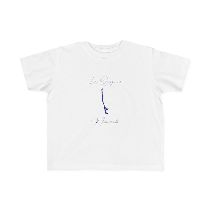 Massachusetts  Lake  Quinsigamond  Toddler  T-shirt  front  position  view  from  front  white.webp