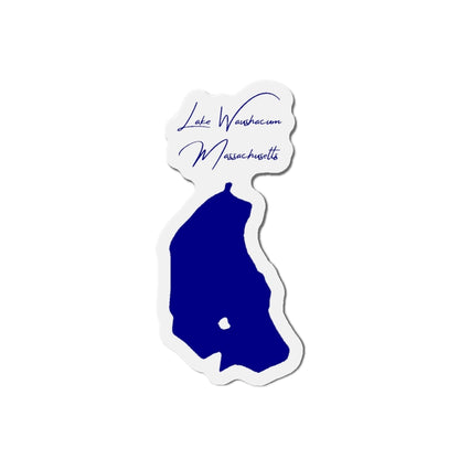 Massachusetts  Lake  Waushacum  Die  Cut  Magnet  front  position  view  from  front  4  x  4.webp