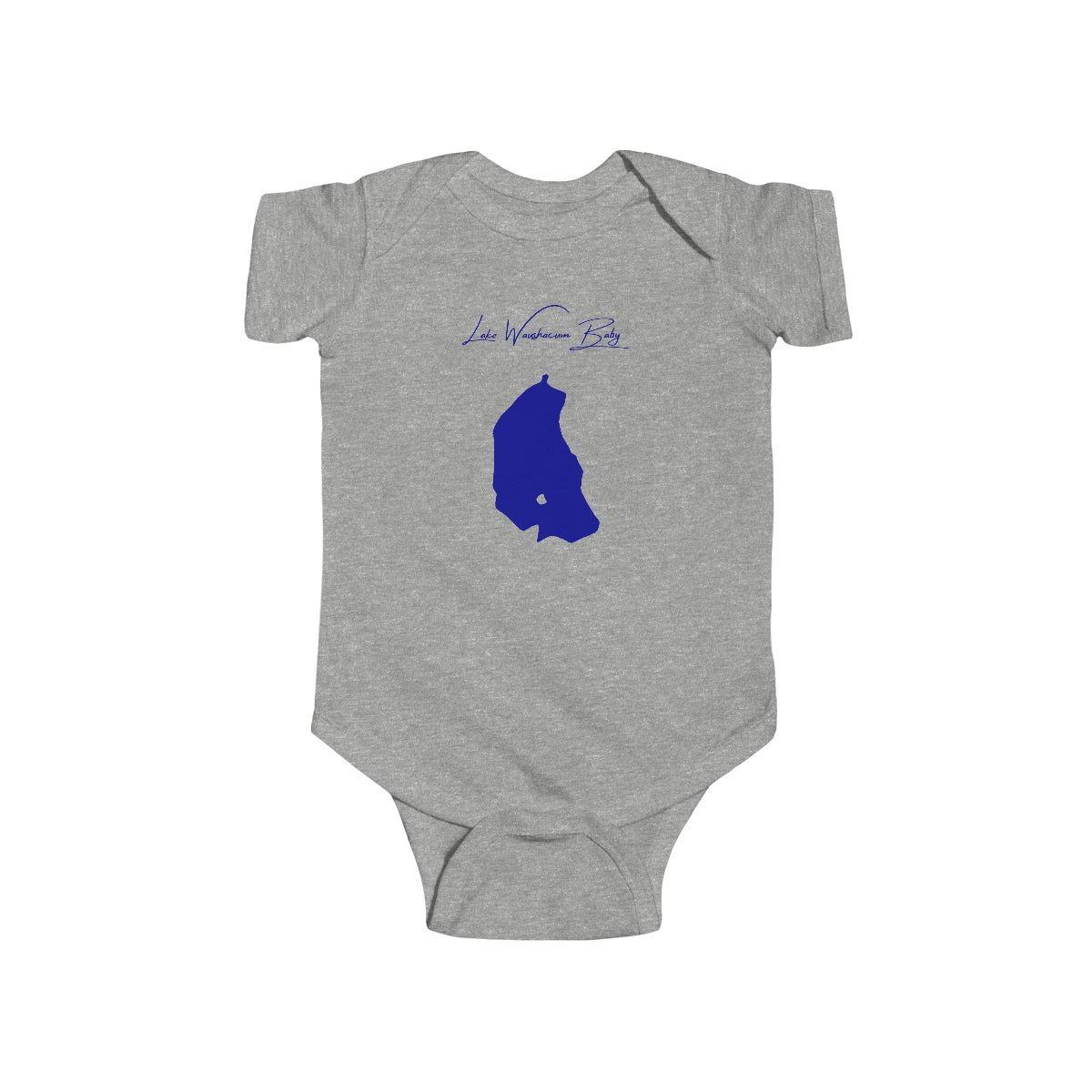 Massachusetts  Lake  Waushacum  Onesie  front  position  view  from  front  heather.webp