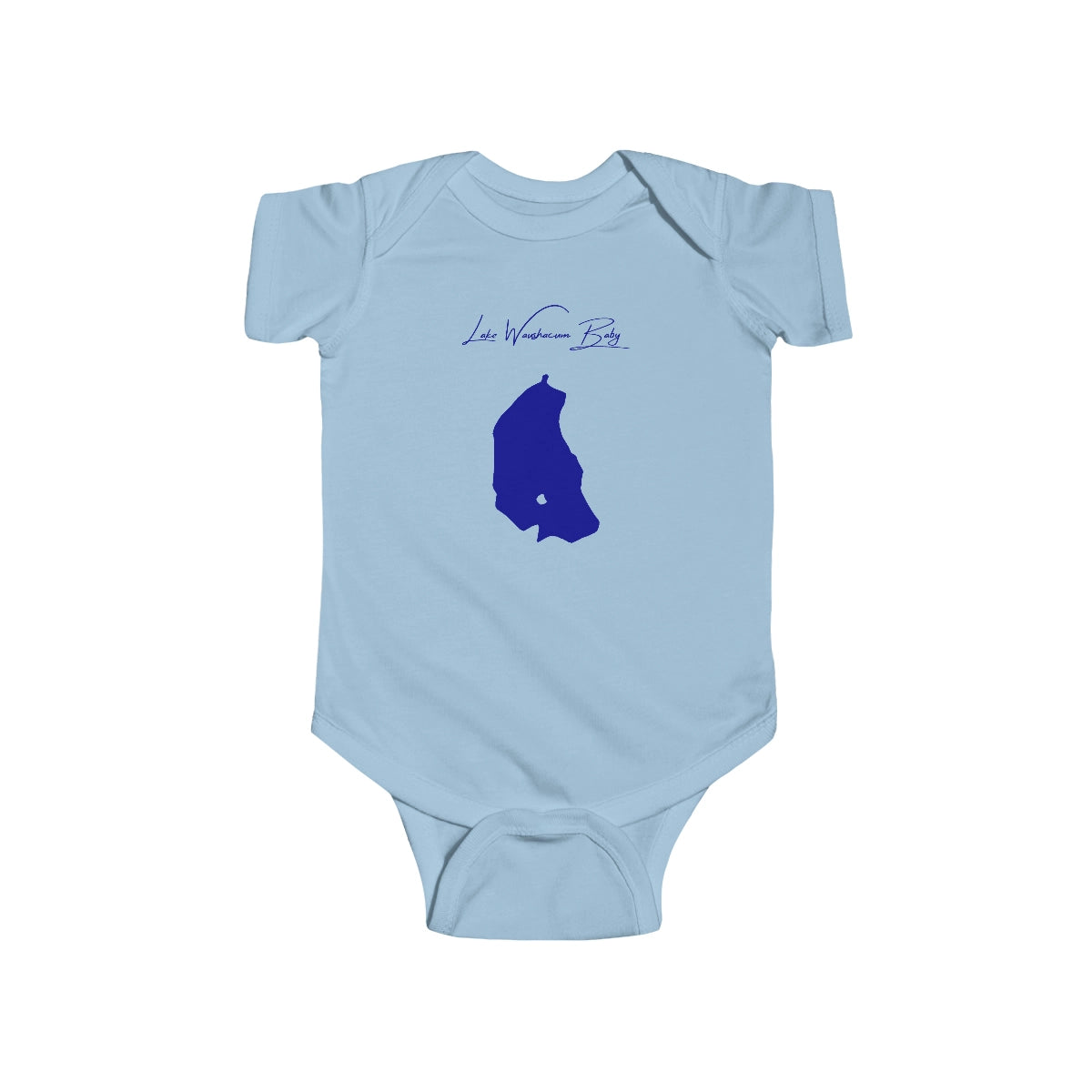 Massachusetts  Lake  Waushacum  Onesie  front  position  view  from  front  light  blue.webp