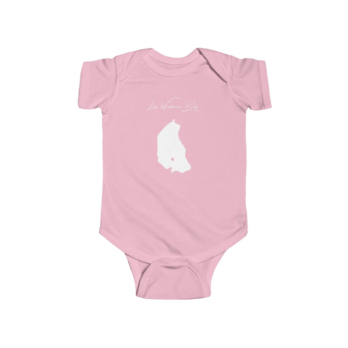 Massachusetts  Lake  Waushacum  Onesie  front  position  view  from  front  pink.webp