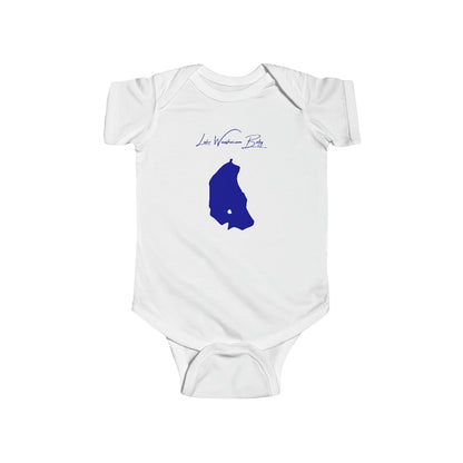Massachusetts  Lake  Waushacum  Onesie  front  position  view  from  front  white.webp